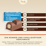 Venchi - Chocoladerepen met melk en hazelnoten - 70% suiker - Pralines met hele hazelnoten BGA Piemonte, 1 kg - Glutenvrij