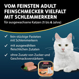 animonda Vom Feinsten Adult Gourmet Varieteit (32 x 100 g), graanvrij en suikervrij natvoer voor volwassen katten met een onweerstaanbare gourmetkern.