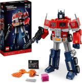 LEGO 10302 Icons Optimus Prime Set, 2-in-1 robotfiguur en vrachtwagenmodel, Transformers speelgoedmodelset voor volwassenen, verjaardags- of kerstcadeau voor mannen, vrouwen, haar en hem Bouwsets voor eenpersoonsbed in LEGO-Store