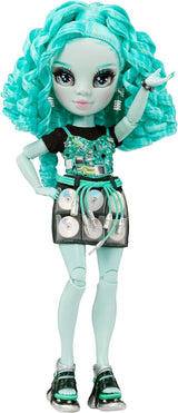Rainbow High Shadow High Series 3 - Berrie Skies - Groene modepop - Modieuze outfit en meer dan 10 kleurrijke speelaccessoires - Ideaal voor 4-12-jarigen en verzamelaars