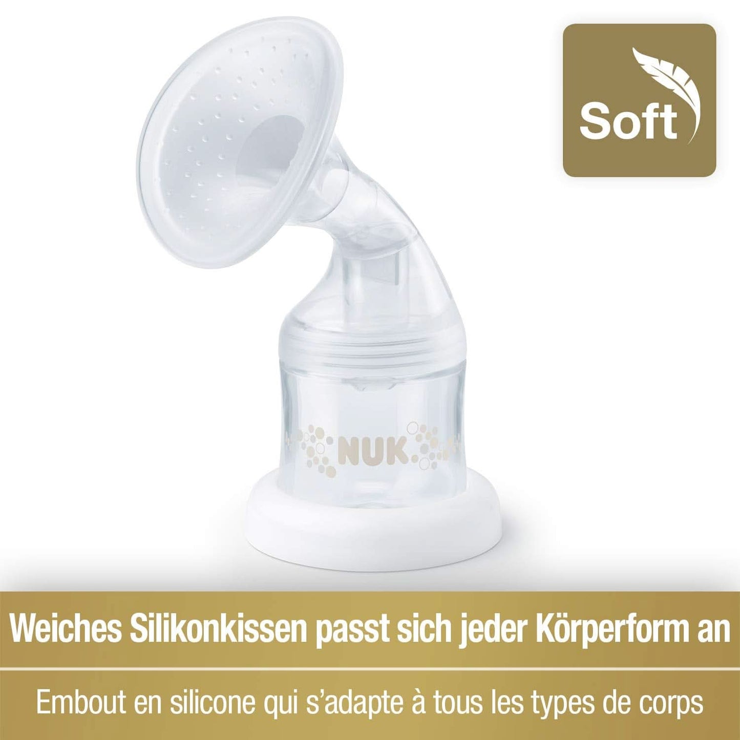 NUK Nature Sense Dubbele Elektrische Borstkolf | Met batterij, LCD-display 2X containers voor moedermelk van 150 ml Accessoires Voeding en borstvoeding Bebe Naty Shop