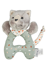 Lilly Cat Sterntaler Catch Toy - Motorisch speelgoed voor rammelaar, aanraken en spelen - Knuffel voor baby's en kinderen met rammelaar als trouwe vriend - Babyspeelgoed van zachte stof, grijs Bebe Naty Shop Toys Standaardtitel