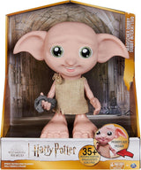 Wizarding World Harry Potter - Dobby House Elf interactieve pop met meer dan 30 geluiden, zinnen en bewegingen, Duits-Italiaans, speelgoed voor 6 jaar oud, fanartikelpoppen Naty Shop standaardtitel