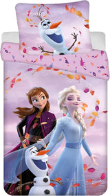 Frozen Kinderbettwäsche Set Bettbezug 140X200 + Kopfkissenbezug 70X90 Aus Baumwolle Öko-Tex Standard Für Mädchen Frozen Eiskönigin Anna ELSA Olaf Naty Shop Standaardtitel
