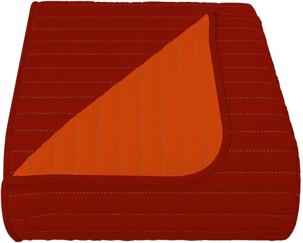 Oranje/roest zomerdekbed van microvezel voor tweepersoonsbed 250 x 250 cm Quilts en dekbedden Naty Shop