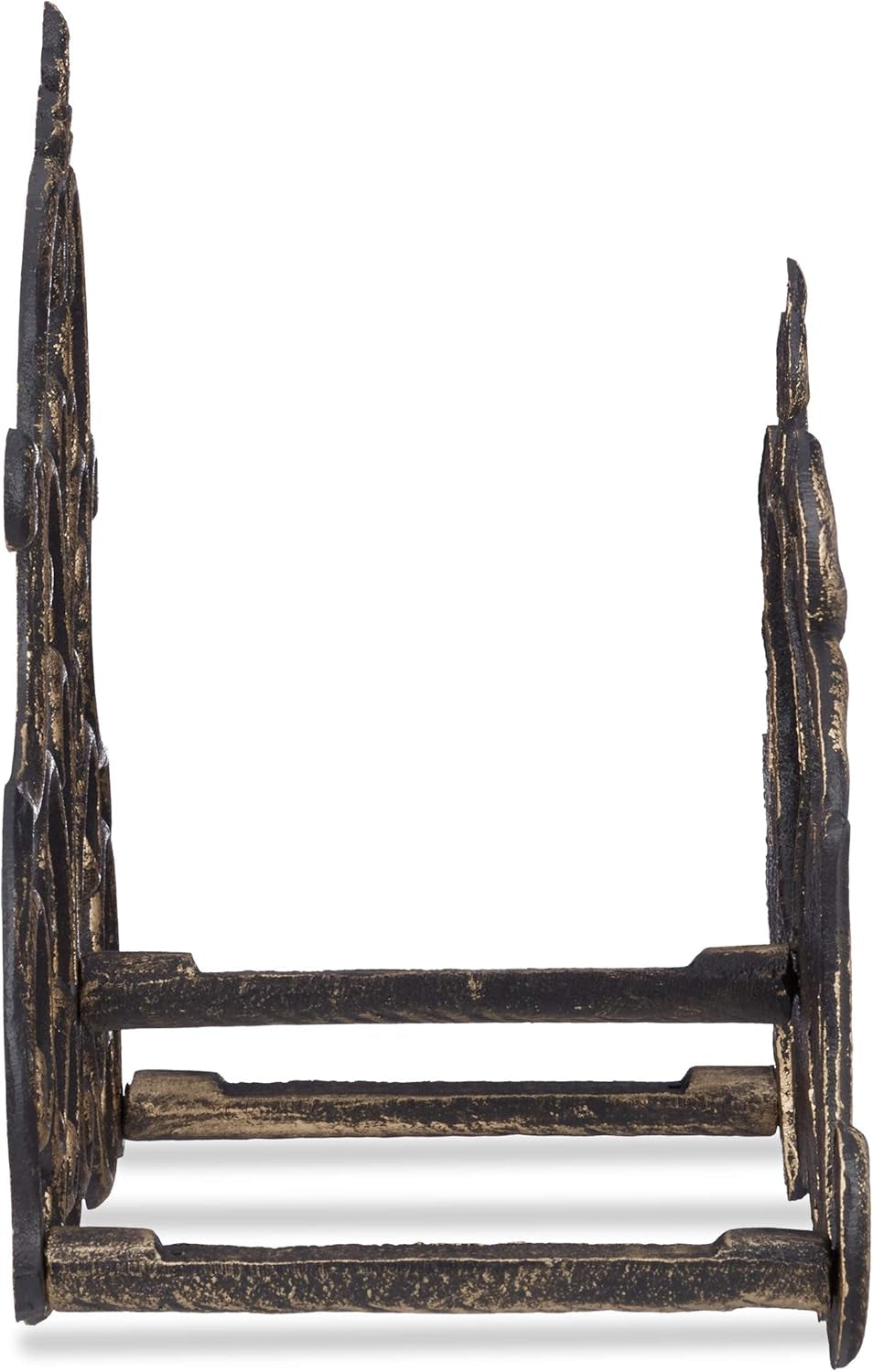 Relaxdays Slanghouder Vintage Look Tuinslang Wandmontage Slang 20m Gietijzer Hoogte 24x31,5x15cm Brons