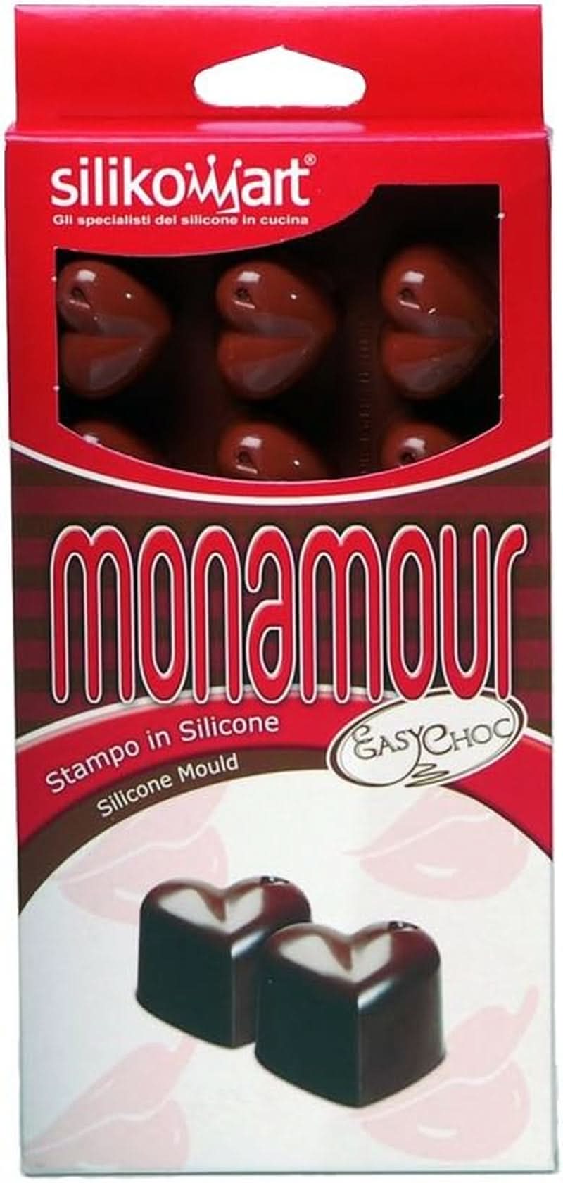 Silikomart 194690, Chocoladepralines, Hart, 15 modellen Kitchen Naty Shop