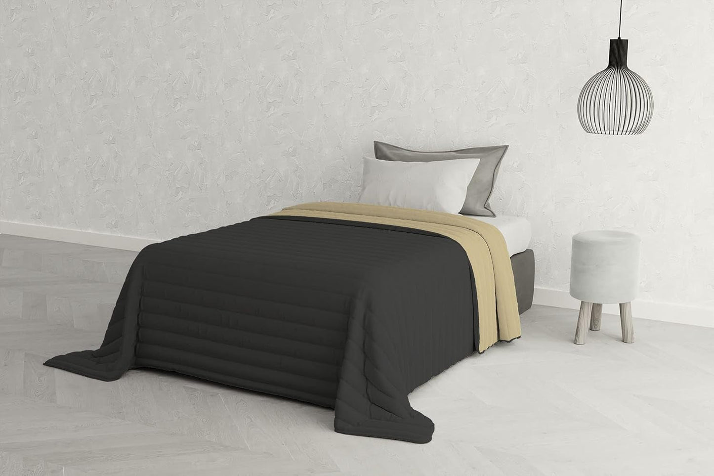 Italiaans beddengoed Estivo eenpersoonsbed, linnen, Aqua, 170 X 270 Cm