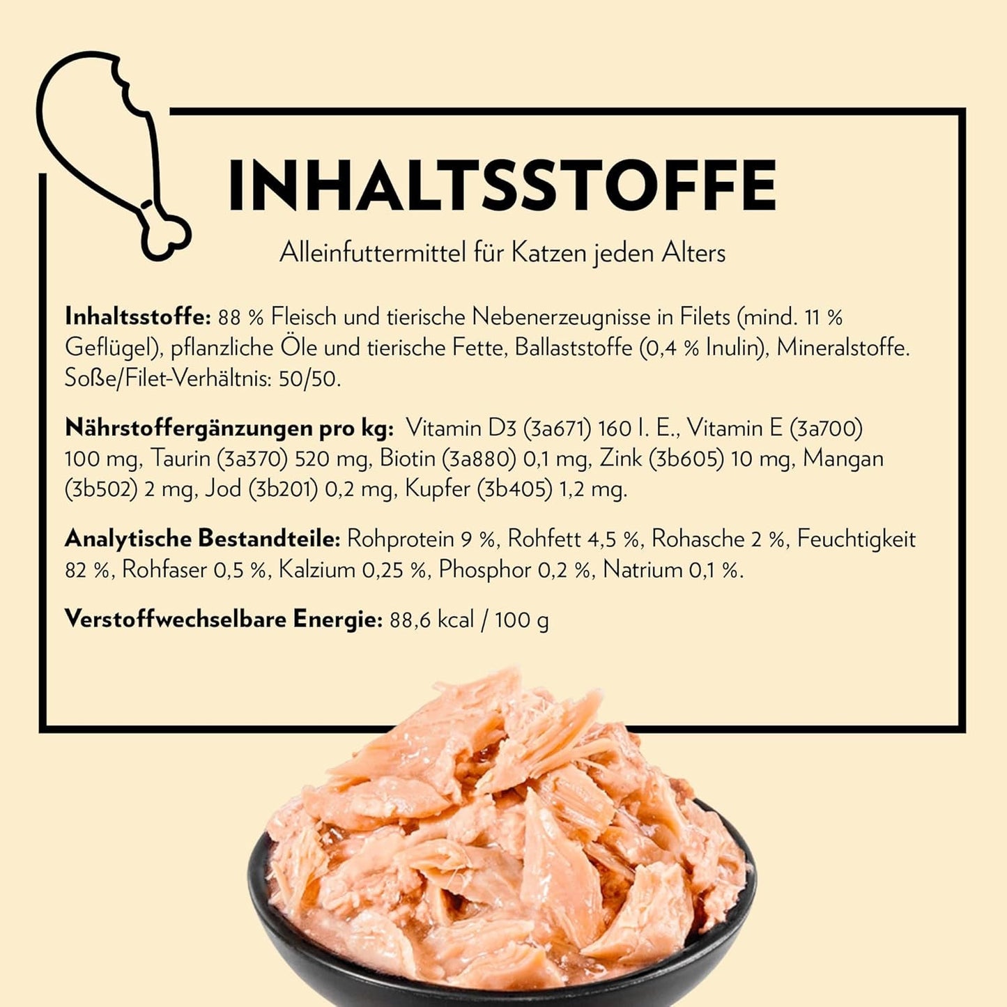 PrimaCat - Klassiek natvoer voor katten, vogelsmaak in saus, 28 x 85 g
