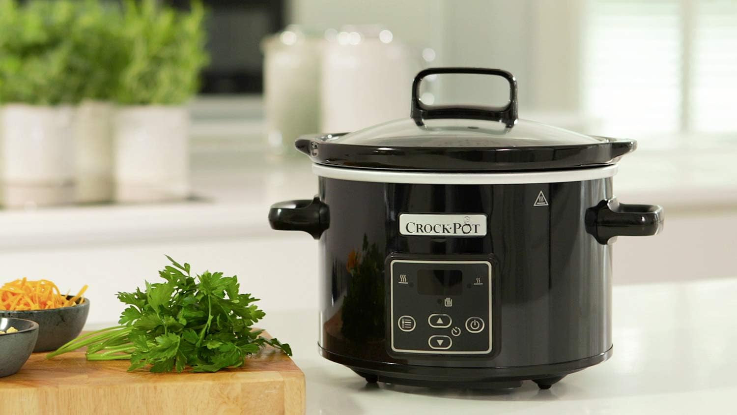 Slowcooker digitale Crockpot, warmhoudfunctie, 2,4 liter (1-2 personen) Slowcooker Naty Shop