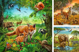 Ravensburger Puzzel voor kinderen - 09330 Dieren van de Aarde - Puzzel voor kinderen vanaf 5 jaar, met 3X49 stukjes Puzzel Naty Shop
