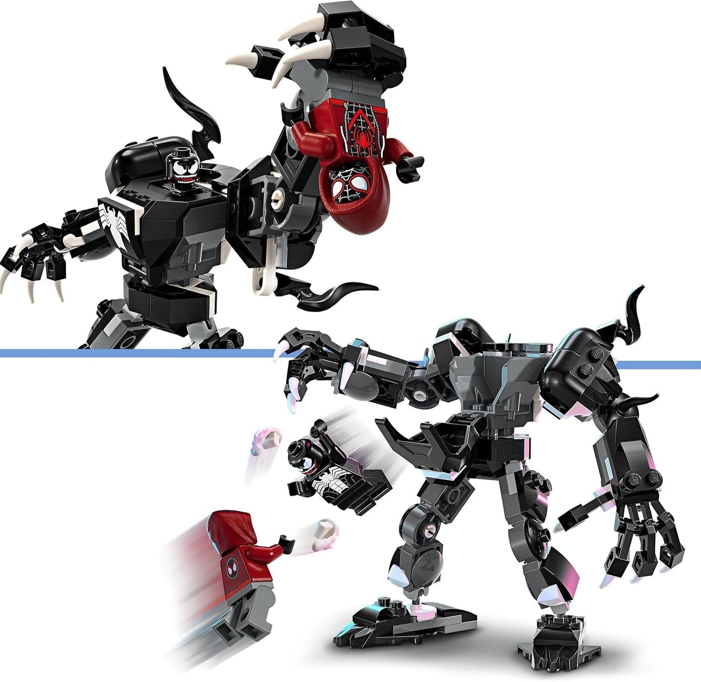 LEGO Marvel Venom Mech versus. Miles Morales Beweegbare actiefiguren voor kinderen Spider-Man set met superheldenduel Minifiguren Speelgoedcadeau voor jongens en meisjes vanaf 6 jaar 76276 Bouwsets Bekijk de LEGO-Store