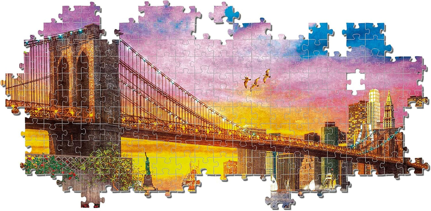 Clementoni - 33552 Collectie - Manhattan Balkon Zonsondergang, Puzzel 3000 stukjes voor volwassenen en kinderen vanaf 10 jaar, behendigheidsspel voor het hele gezin Puzzel Naty Shop