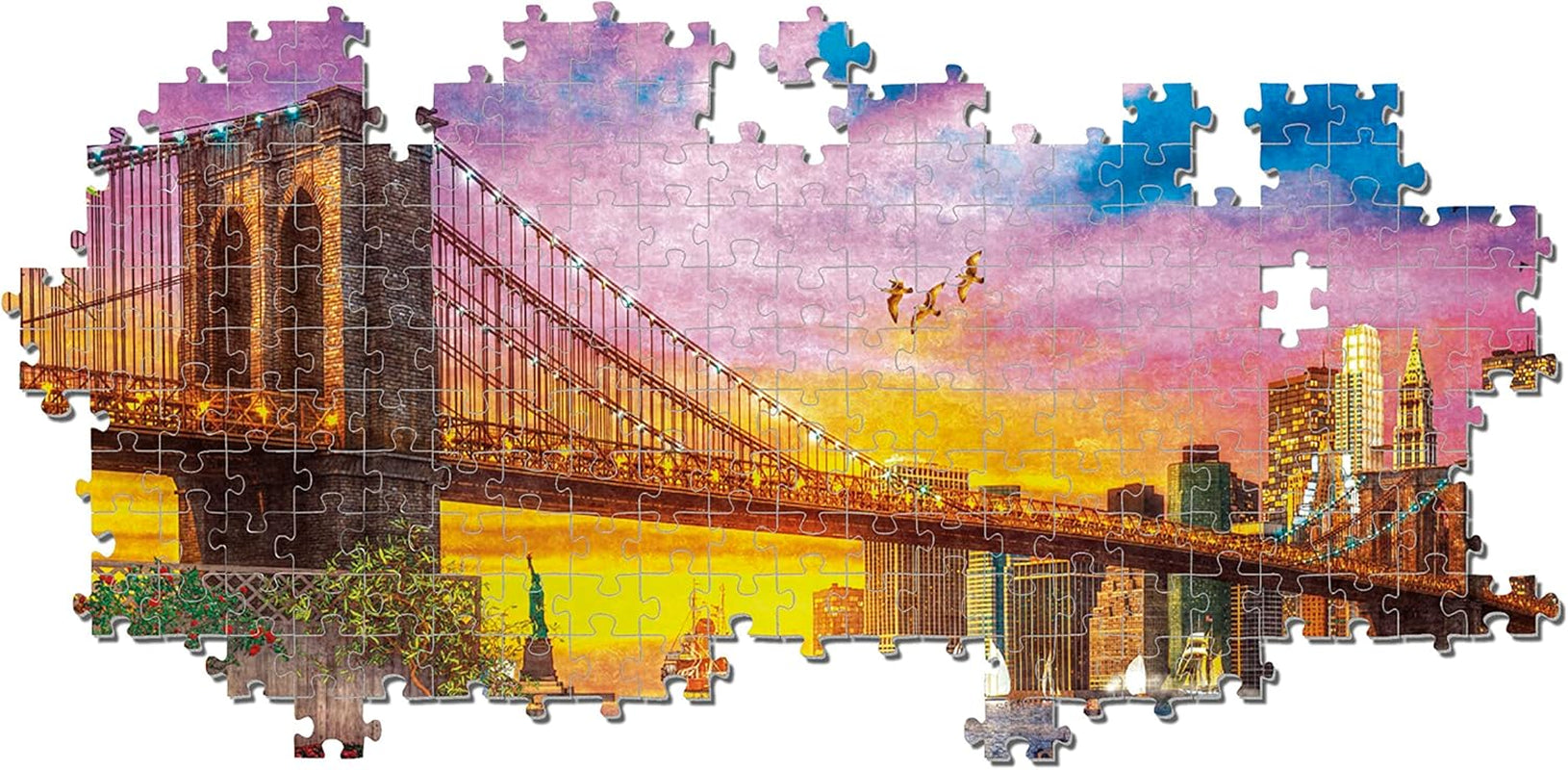 Clementoni - 33552 Collectie - Manhattan Balkon Zonsondergang, Puzzel 3000 stukjes voor volwassenen en kinderen vanaf 10 jaar, behendigheidsspel voor het hele gezin Puzzel Naty Shop