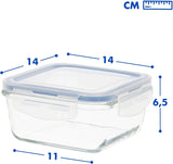 Max Home 8-pack glazen luchtdichte containers Magnetron glazen lunchbox Hersluitbare voedselcontainers 550 ml doorzichtige deksels Voedselcontainers (16538) Voedselbewaardozen Naty Shop