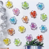 50 stuks 3D Blume Nagel Charms Nageldesign Glitzersteine ​​Nailart Strasssteine ​​Bloem Nagel Charmes Lichtgevende Bloem Nail Art Charms Bunte Blumen Deko Nagel Steinchen Bloemen Nagelsteentjes