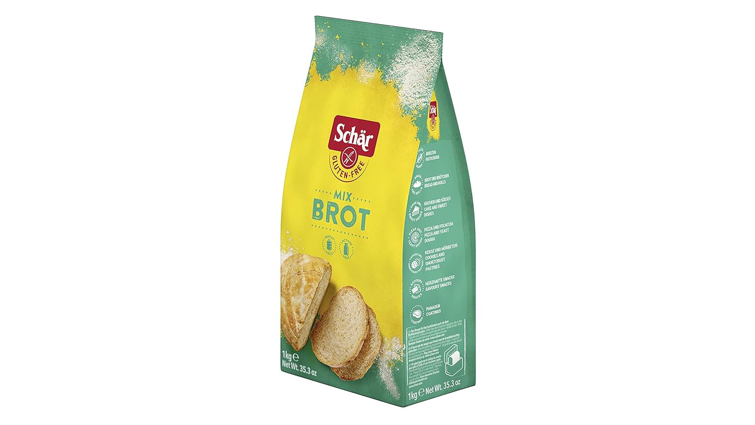 Mix B - Brotmix Backmischung Glutenvrij 1Kg, 10Er-pakket Naty Shop