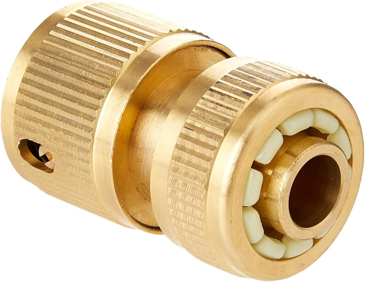 Silverline 196506 messing snelkoppeling met waterstop, 1/2" binnendraad