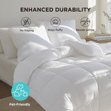 BEDSURE Gewatteerd dekbed Full/Queen (88"X88") Witte dekbedden en dekbedden Naty Shop