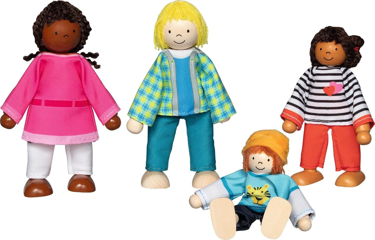 51463 - Flexibele poppen intercultureel gezin