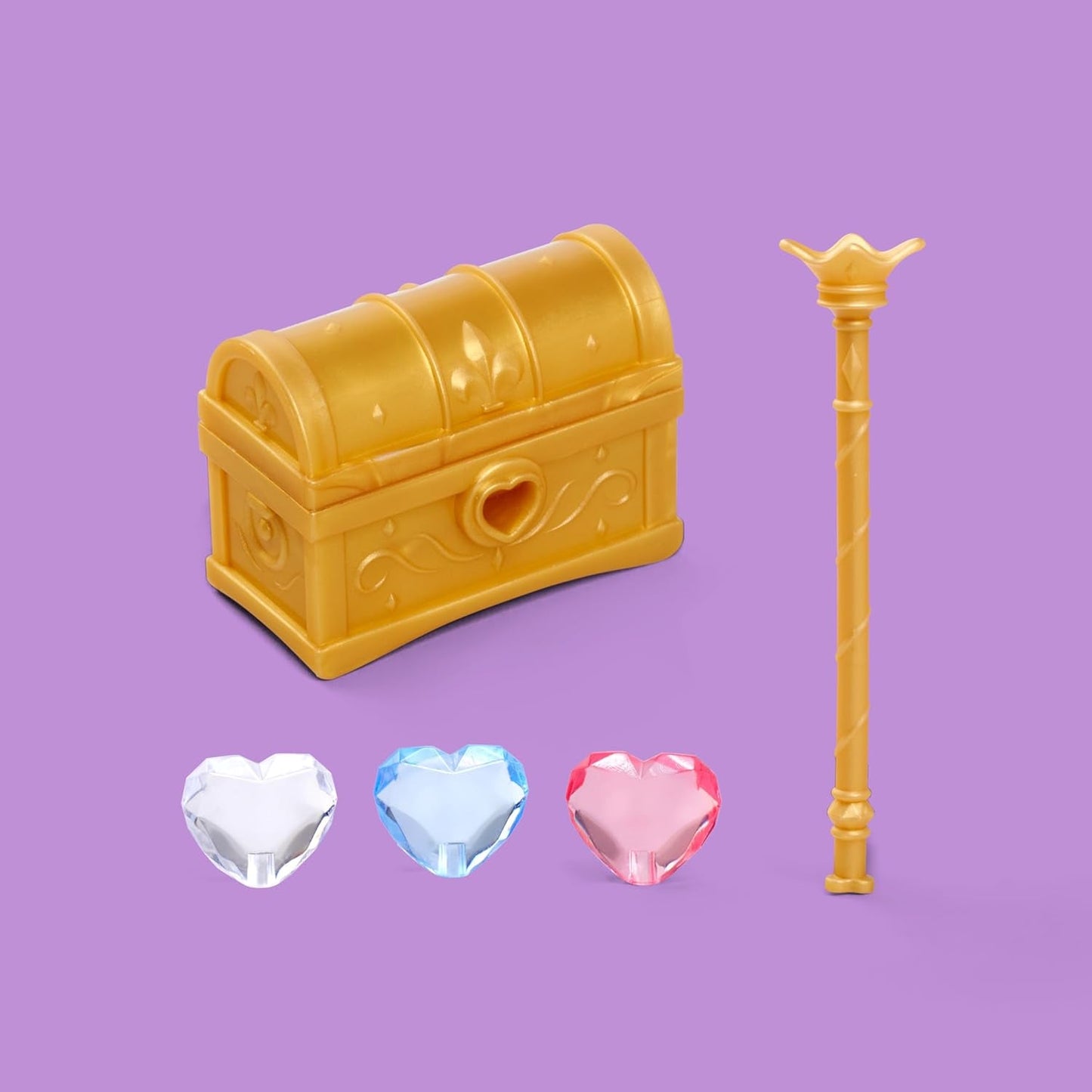 Simba Steffi Love Princess Diamanten prinses speelpop met magische schatkist, scepter en diamanten, 29 cm, vanaf 3 jaar
