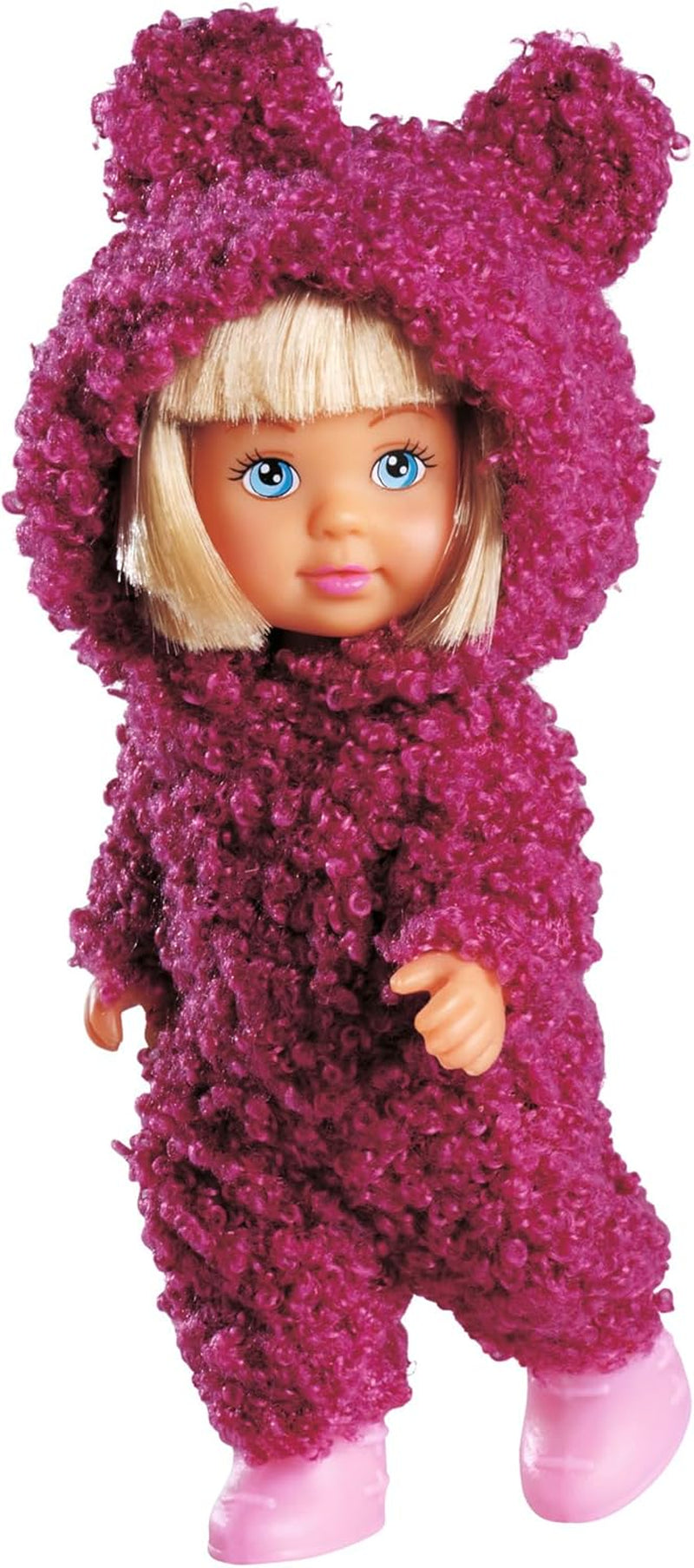 Simba Evi Love Cute Teddy, speelpop in schattige teddy-onesie, 12 cm, vanaf 3 jaar