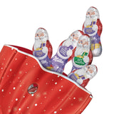 Milka Mini Santas – Alpenmelkmix, melkroom en hazelnoten in feestelijke individuele verpakking – 120g