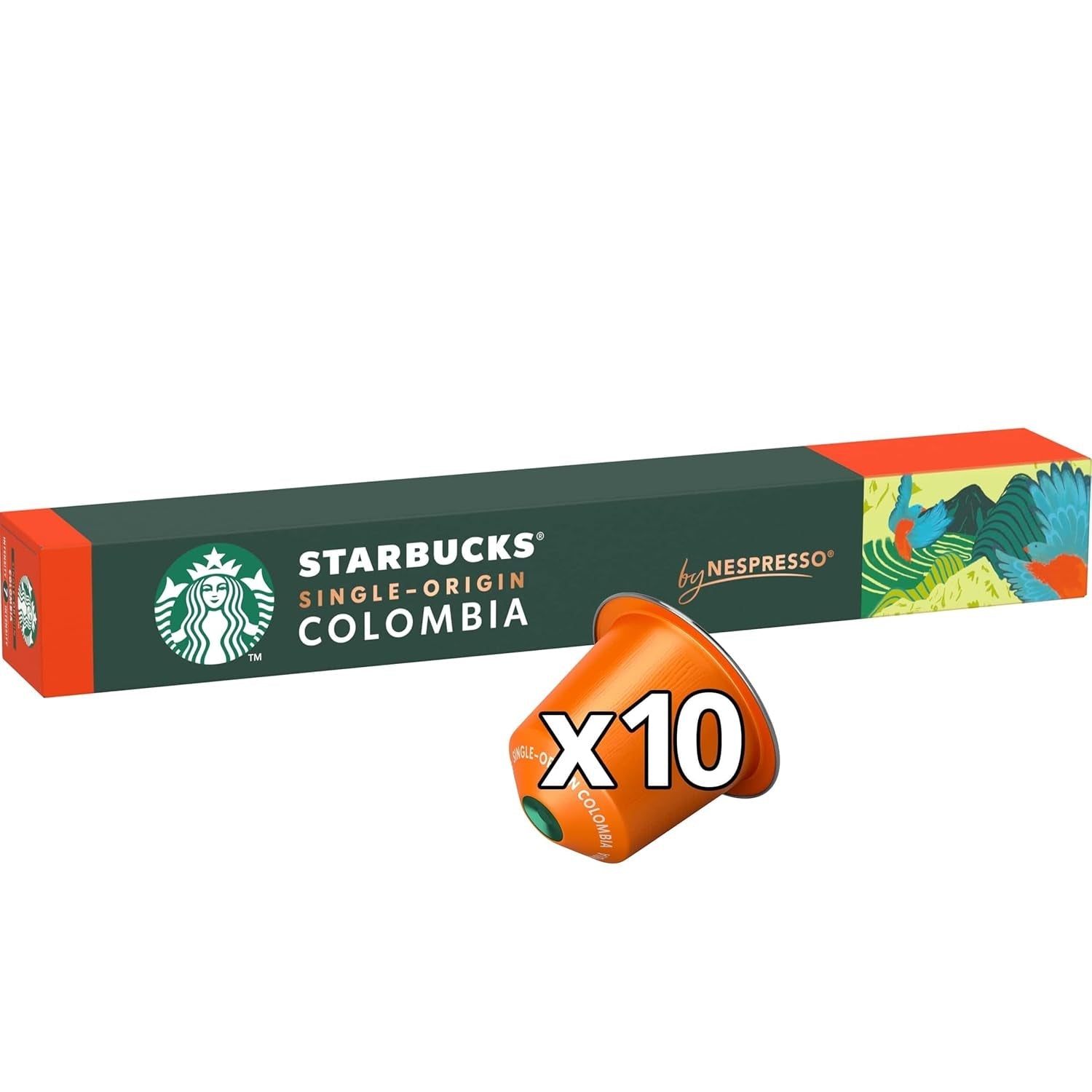STARBUCKS Single-Origin Colombia door Nespresso, Mittlere Röstung, Kaffeekapseln 10 x 10 (100 Kapseln)