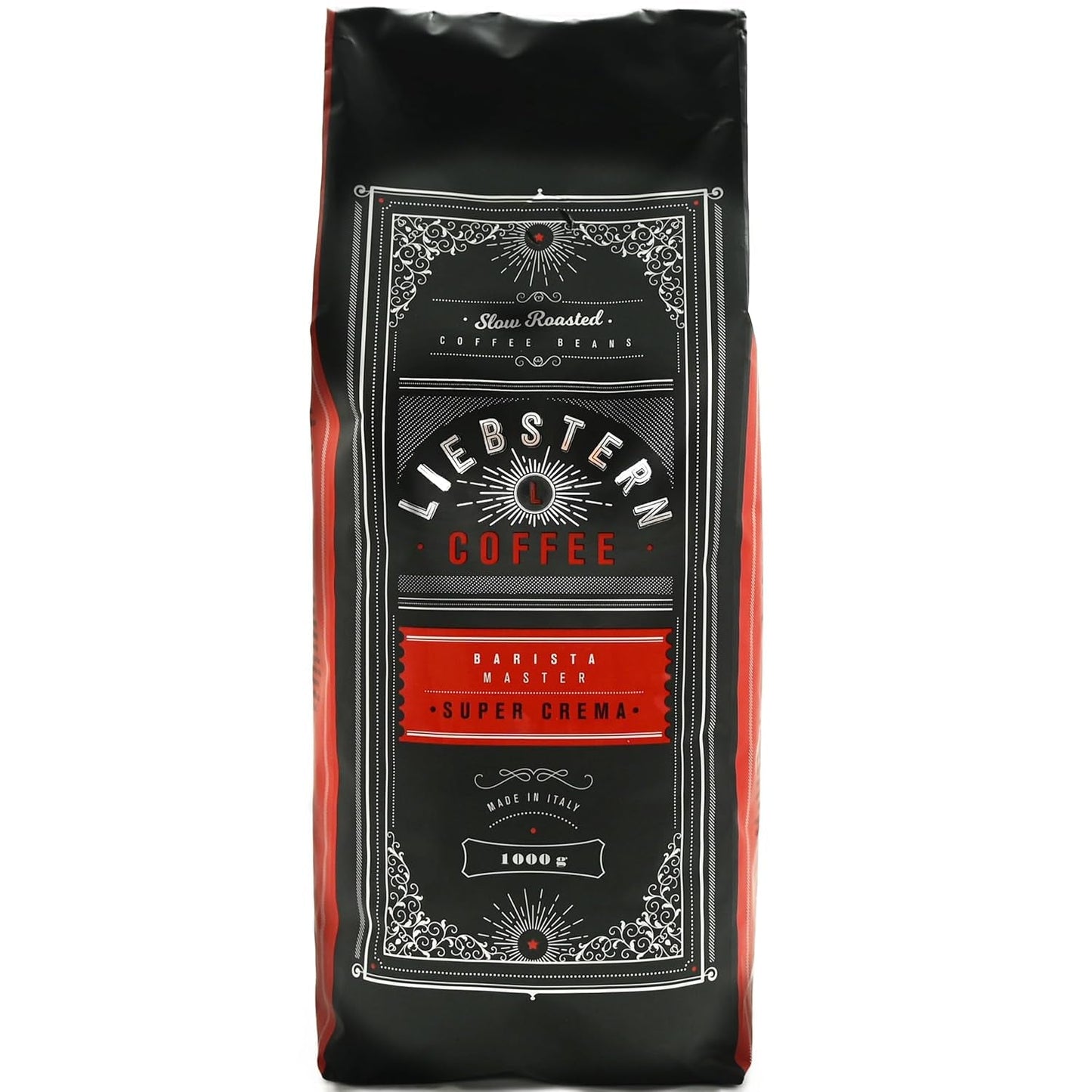 NIEUW | LIEBSTERN KOFFIE | Koffiebonen 1kg | SUPER CRÈME | Koffie met extra lage zuurgraad | De beste espressobonen voor volautomaten | Medium gebrand met veel smaak