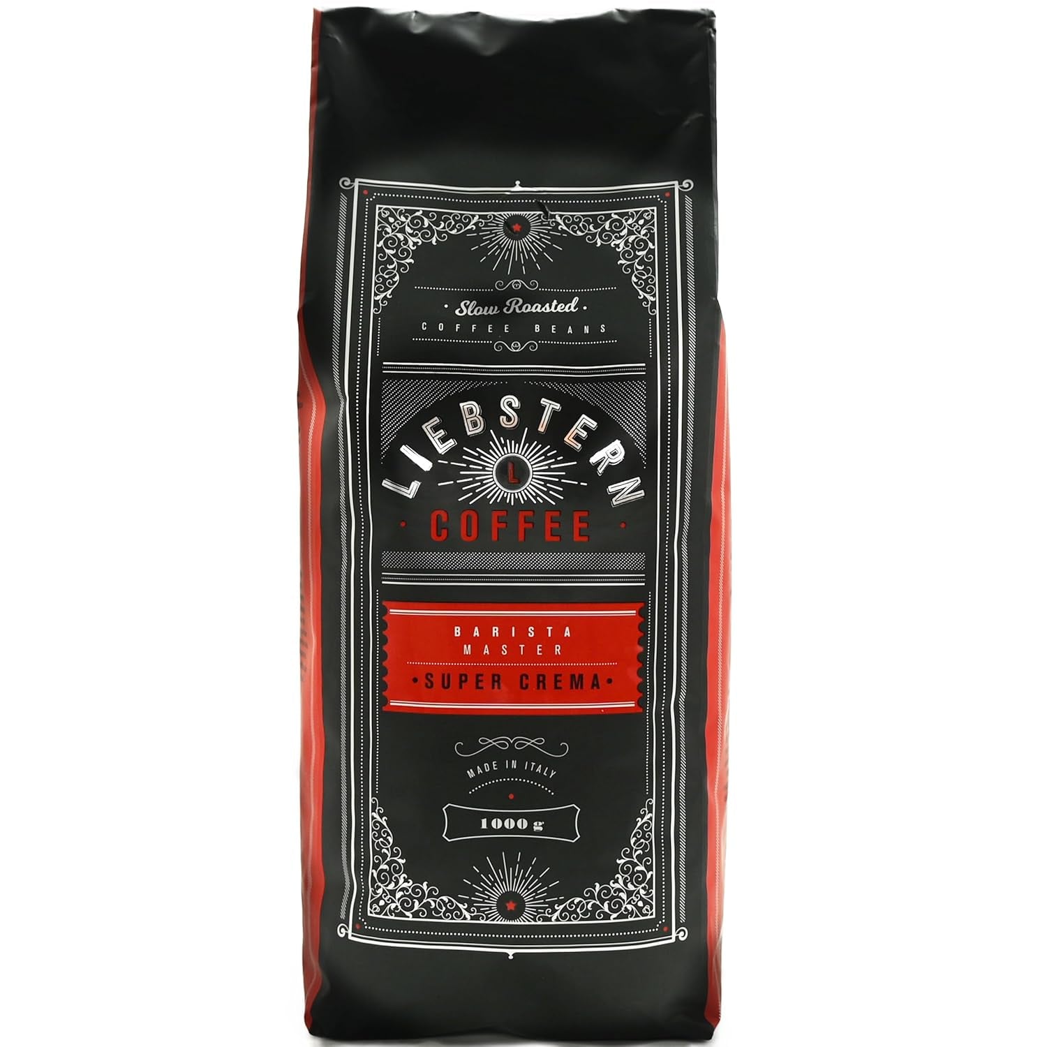 NIEUW | LIEBSTERN KOFFIE | Koffiebonen 1kg | SUPER CRÈME | Koffie met extra lage zuurgraad | De beste espressobonen voor volautomaten | Medium gebrand met veel smaak