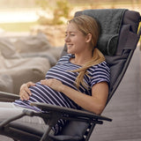 Nekkussen voor fauteuil, pluche verstelbaar kussen, nekrol, antislip fleece, bank, nekkussen voor op reis, thuis, ligstoel, bank, fauteuil (donkergrijs)