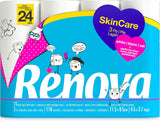 Renova Skincare toiletpapier, 3 lagen, wit, 24 rollen