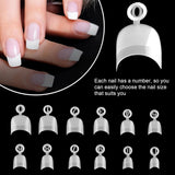 600 stuks ovale korte kunstnagels 12 maten halve dekking acryl valse nageltips kunstnagels voor manicure dames salon doe-het-zelf (natuurlijk)