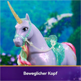 Wildstar Unicorn van Unicorn Academy - 28 cm grote originele Sophia eenhoorn uit de Netflix-serie met echte manen en staart, afneembaar hoofdstel, zadel en borstel, voor kinderen vanaf 4 jaar