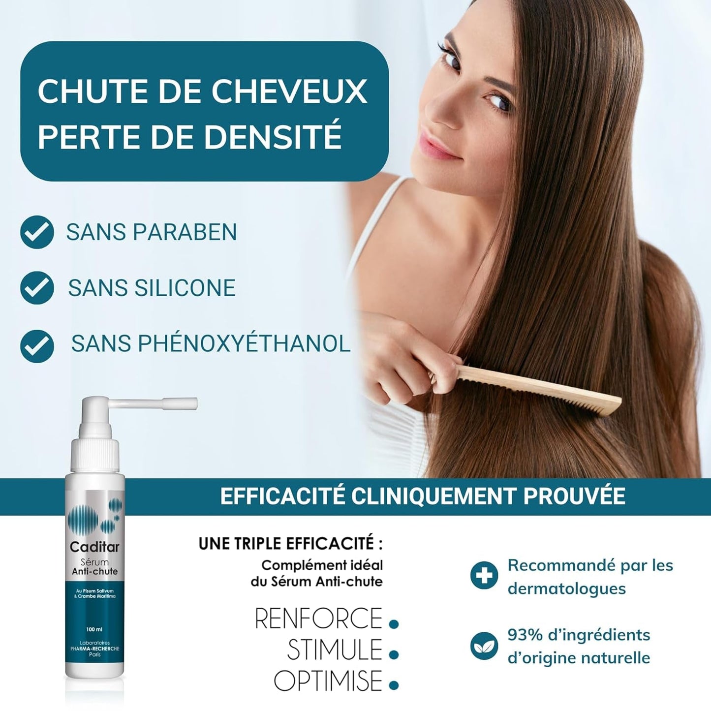 Caditar Serum tegen haaruitval, 100 ml Haarverzorging Naty Shop
