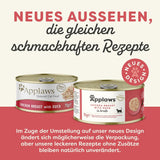 Applaws Premium natuurlijk natvoer voor katten, kip met eend in soep, blik 70 g (24x70 g)