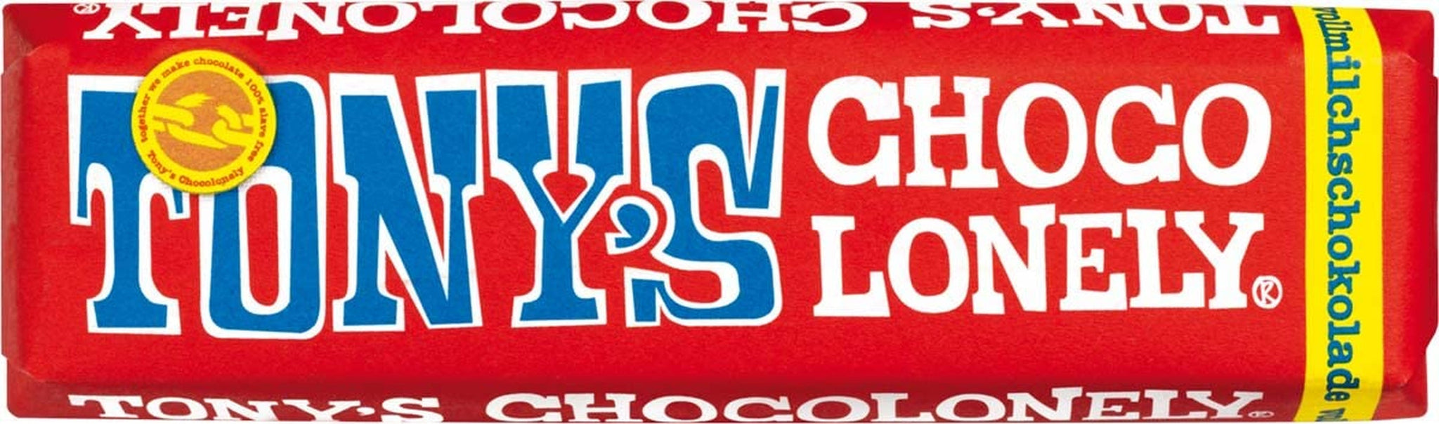 Tony's Chocolonely, melkchocolade met karamel en zeezout 47g