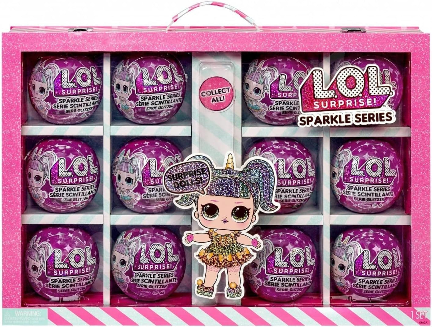 LOL Surprise Glitzer Series - Glitzer-Puppen in 12er-Pack - 80+ verrassingen met poppen, outfits, accessoires en meer - Spielzeug mit Wasserüberraschung - Für Mädchen und Jungen ab 4 Jahren