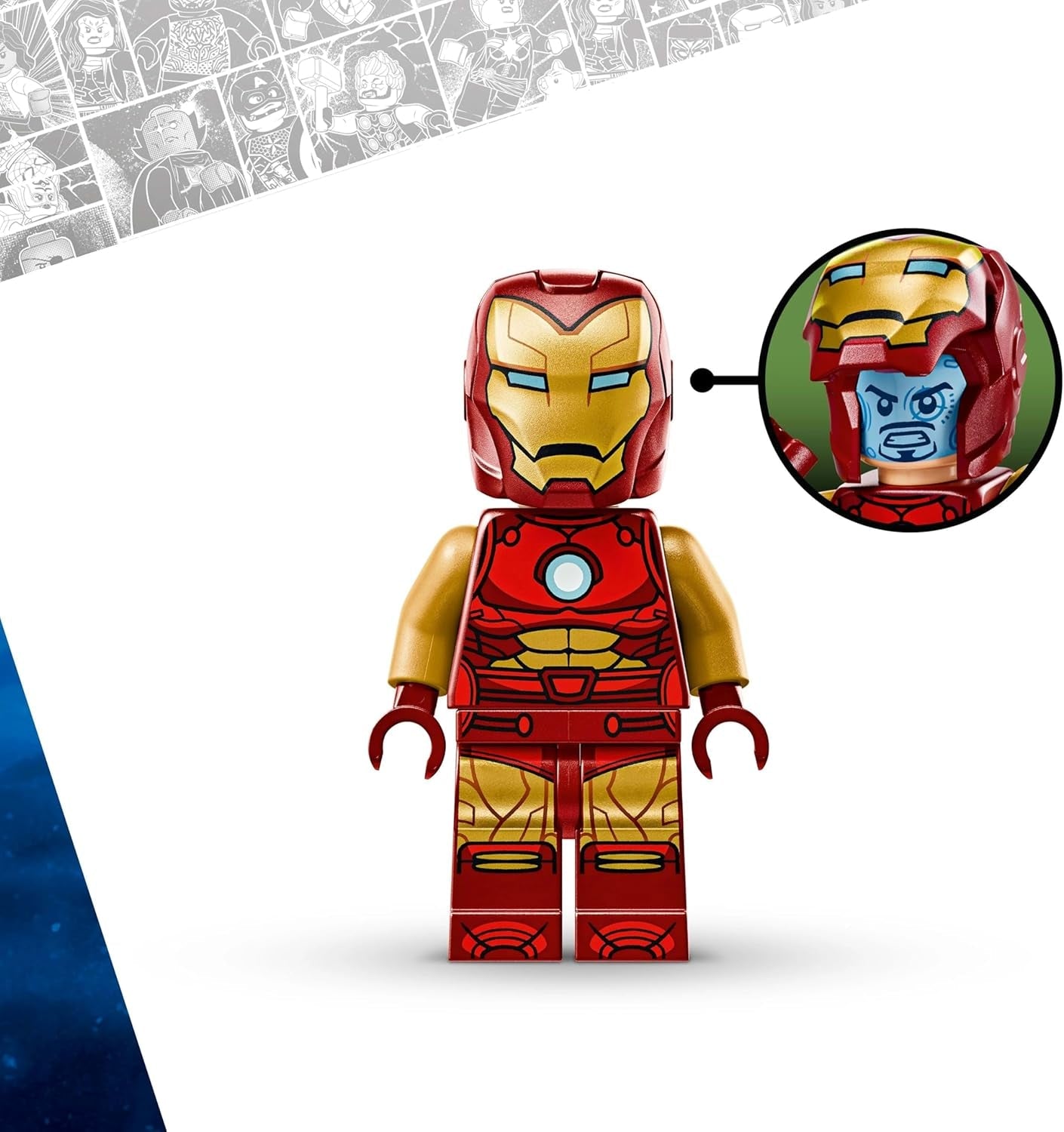LEGO Marvel Iron Man Mech versus. Ultron - Superheldenspeelgoed met 2 minifiguren - Actiefiguur met beweegbare armen, benen en vingers - Cadeau voor jongens en meisjes vanaf 6 jaar 76307 Beschouw de LEGO-Store bouwsets