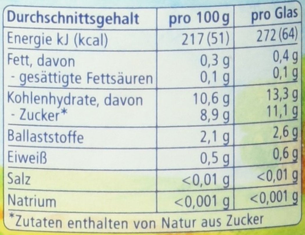 Bio Birne puur, nach dem 4. Monat, 125g