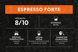 Espresso Forte 36 Kapseln für Nespresso Kaffee Maschine - 8/10 Intensiteit - UTZ-gecertificeerde Kaffeekapseln uit Aluminium (Verpakking met 3)