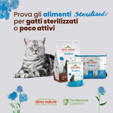 Almo Nature Functional - Sterilized - Natvoer voor volwassen en oudere katten, gesteriliseerd of minder actief - met kabeljauw en kip - Vetarm, hydraterend - 70g (pak van 6)