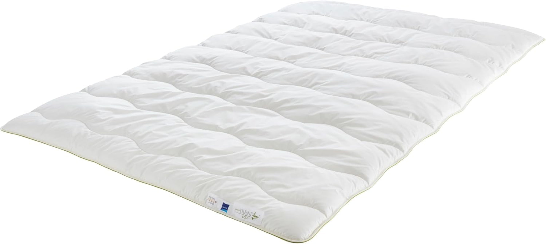 Badenia Trendline Eco dekbed Aerelle Blue Duo 135 X 200 Cm, Wit, Öko-Tex gecertificeerd, Geproduceerd volgens de Duitse kwaliteitsnorm Dekbedden en dekbedden Naty Shop
