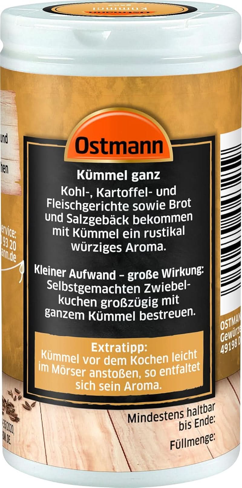Ostmann - Hele komijn, 35 gram Condimente Naty Shop