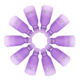 Hanyousheng Nagellackentferner Clips, Nagel Clips, 10 Stück Schwarz Nagelclips, Nagel Klammer, Nails Art Gel Cap, Losweken Clip Cap UV Gel Poliermittel Entferner Wrap Nail Tool