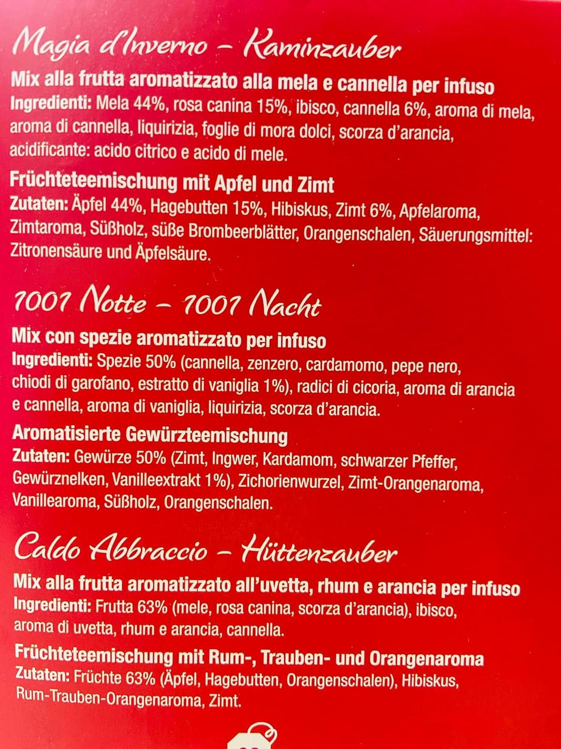 Pompadour 1913 Wintercollectie Assortiment cafeïnevrije fruit- en kruidenthee - 1 x 30 theezakjes (82,5 gram)