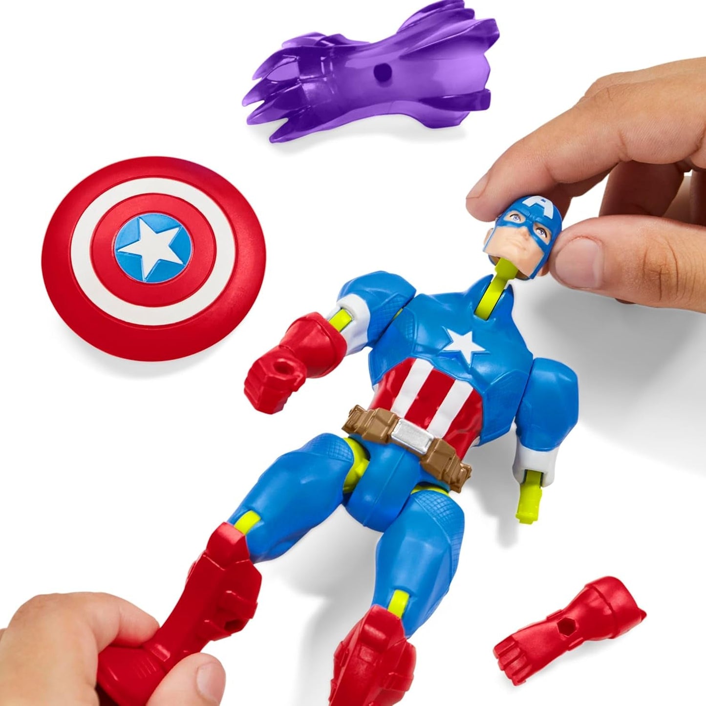 Mixmashers Marvel Captain America Avengers Mix-And-Match actiefiguur en accessoires Actiefiguren Naty Shop