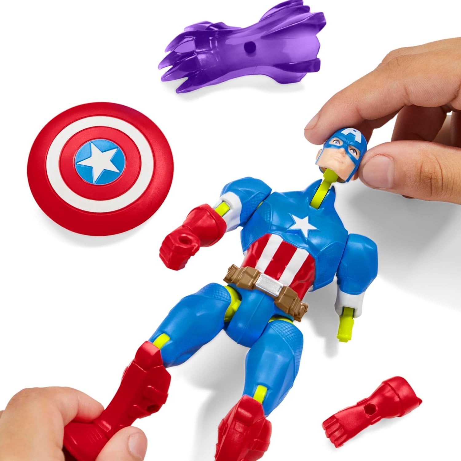 Mixmashers Marvel Captain America Avengers Mix-And-Match actiefiguur en accessoires Actiefiguren Naty Shop