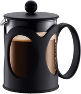 Bodum Kenya Koffiezetapparaat - 1L / 8 Kopjes - Handmatige Franse pers borosilicaatglas en roestvrij staal - Vaatwasmachinebestendig - Gemaakt in Portugal