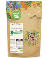 Wholefood Earth biologische kikkererwten 3 kg | Niet-GMO | Veganistisch | Rijk aan vezels | Rijk aan eiwitten | Gecertificeerd biologisch